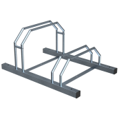 Bicycle stand | Row system | hot-dip galvanised | 2 parking spaces